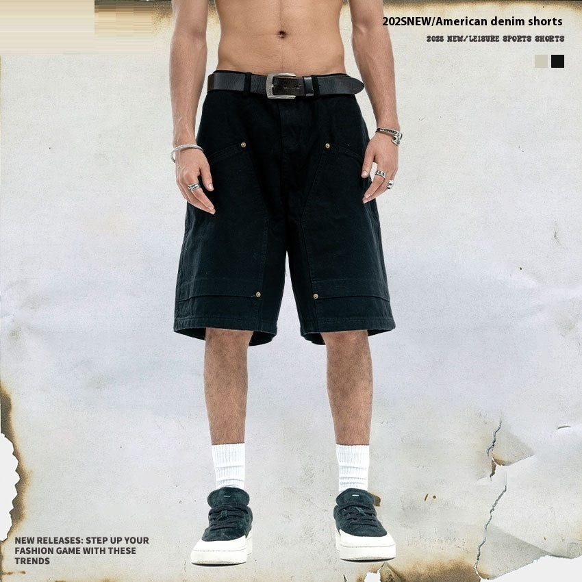 Shorts Uomo in Cotone Puro – Casual, Workwear e Tempo Libero, Modello “Fifth Pants”