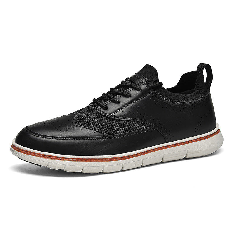 Scarpe Uomo Casual in Stile Britannico – Pelle Sintetica Elegante e Resistenti