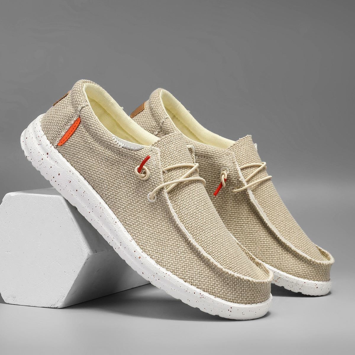 Scarpe Uomo Autunnali Senza Lacci – Canvas Traspiranti, Comfort Plus Size