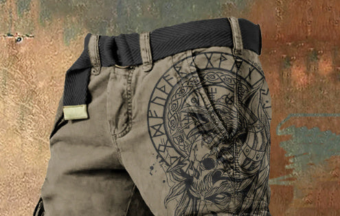 Pantaloncini Uomo con Stampa 3D Digitale – Shorts Estivi con Zip, Moda Casual