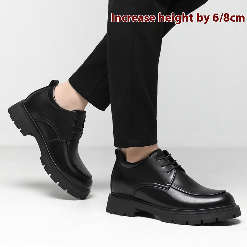 Scarpe Uomo Business con Rialzo Interno – Pelle Vera, Eleganti e Traspiranti