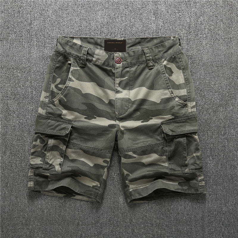 Pantaloncini Uomo Estivi Camouflage – Shorts Casual in Cotone, Comfort e Stile