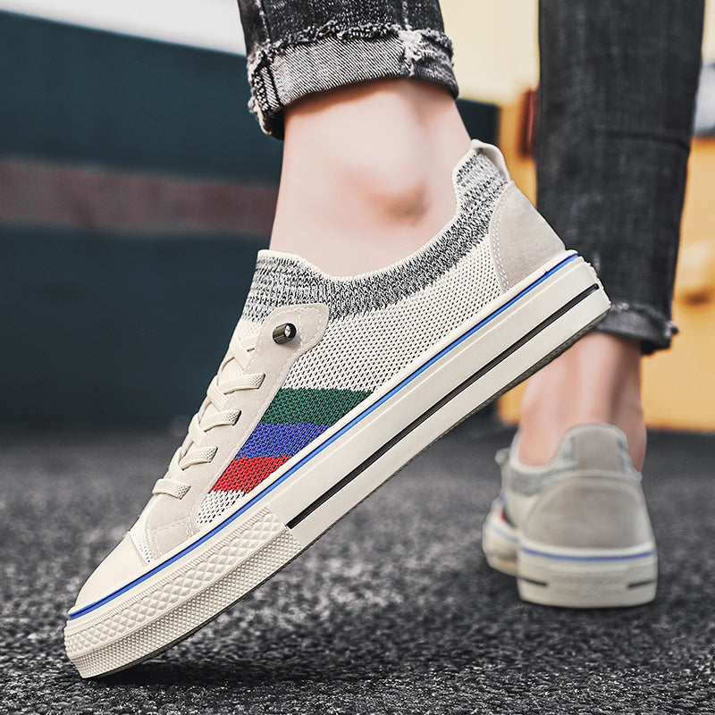 Breathable Thin Knitted Mesh Men's Casual Sneakers