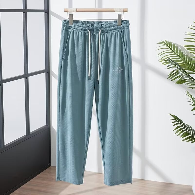 Pantaloni Uomo Estivi in Ice Silk – Leggeri, Traspiranti e Quick-dry, Elastici e Comodi