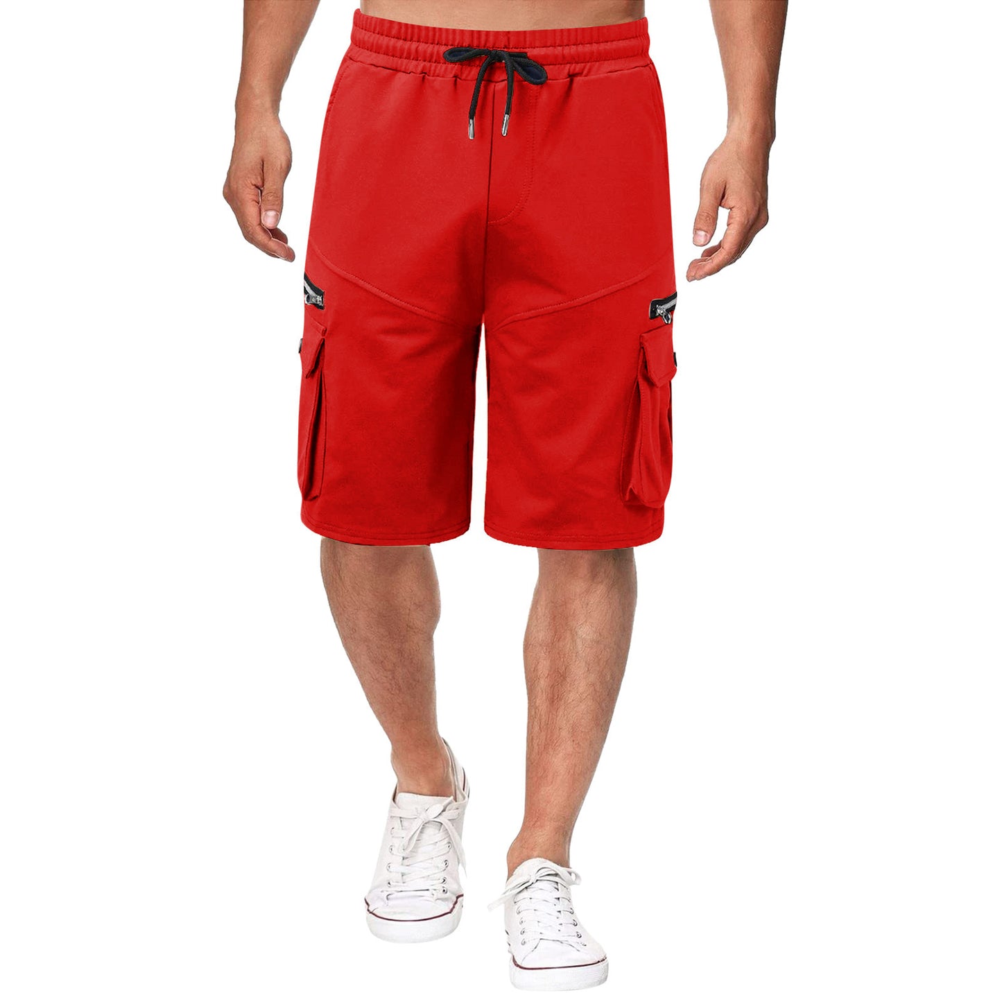 Shorts Estivi da Uomo con Doppia Tasca e Zip – Casual, Workwear e Sport Fitness