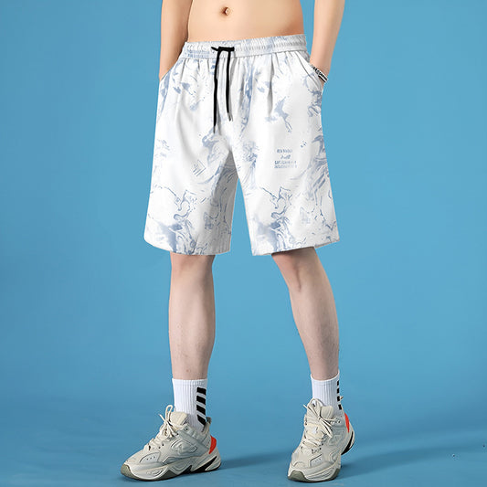 Pantaloncini Uomo Quick-Dry da Mare – Shorts Estivi Soakable in Poliestere