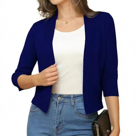 Simple Versatile Short Jacket Knitted Cardigan