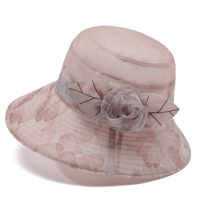 Hat Female Summer Ice Silk Sun Hat Middle-aged Mother Sun Protection
