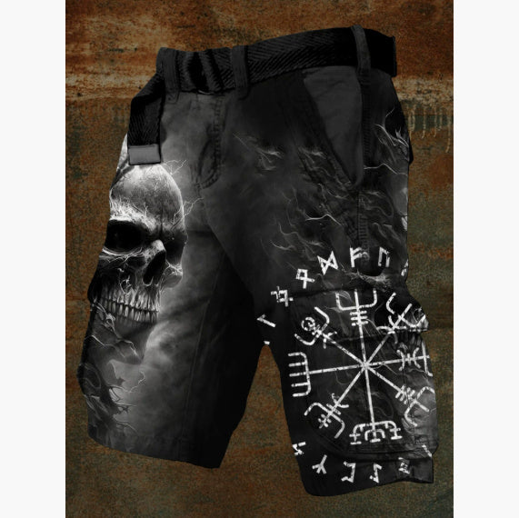 Pantaloncini Uomo con Stampa 3D Digitale – Shorts Estivi con Zip, Moda Casual