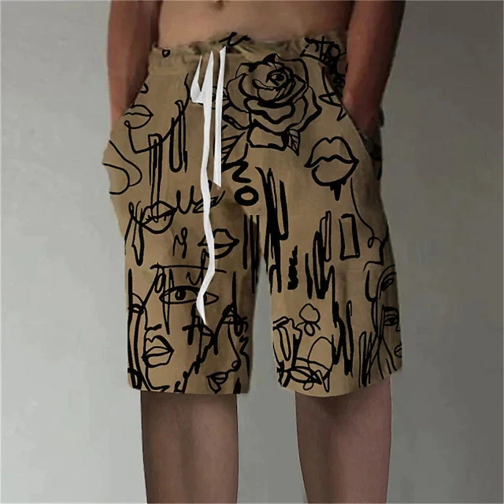 Pantaloni da Spiaggia Uomo con Stampa 3D – Costumi da Bagno Divertenti, Colorati e alla Moda