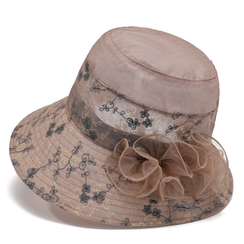 Hat Female Summer Ice Silk Sun Hat Middle-aged Mother Sun Protection