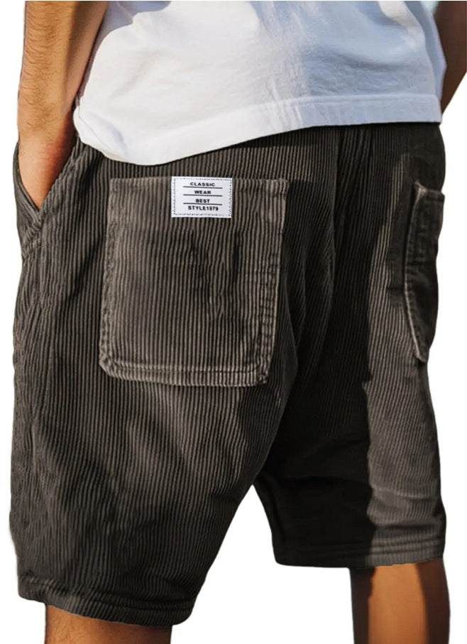 Pantaloncini Estivi con Ricami Multi-pocket