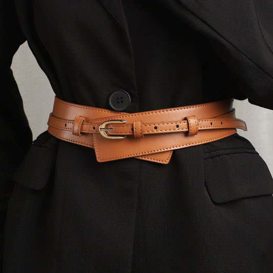 Suit Jacket Fashion Wide Waist Seal Belt