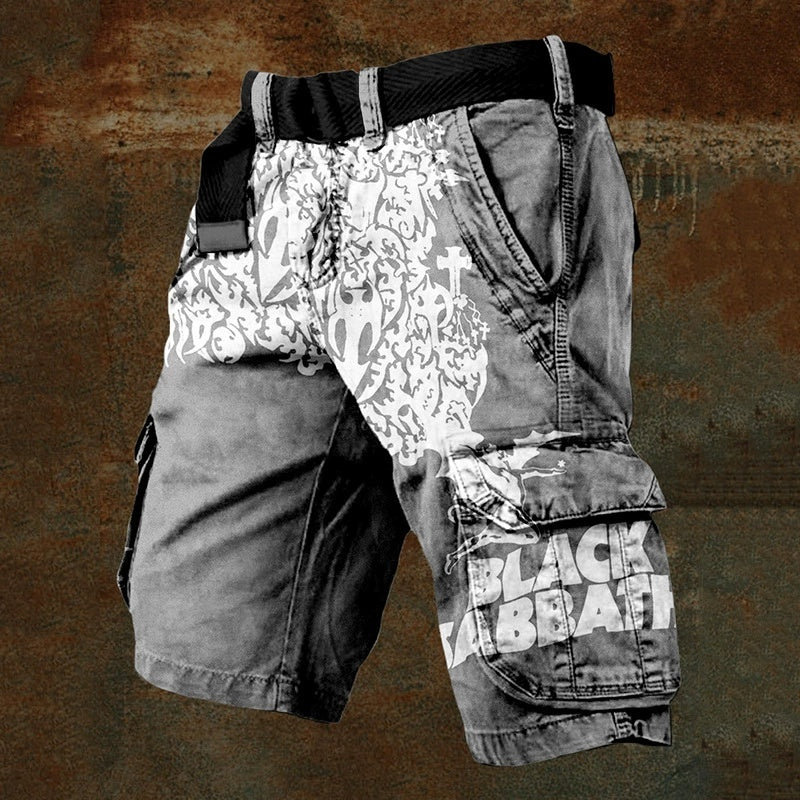 Pantaloncini Uomo con Stampa 3D Digitale – Shorts Estivi in Poliestere con Zip, Moda Streetwear