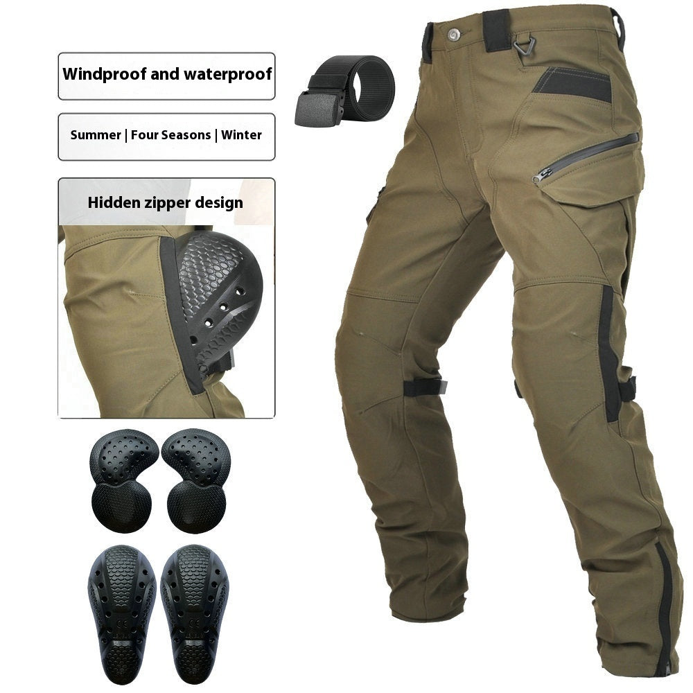 Motorcycle Four Seasons Drop-resistant Cycling Pants Waterproof Windproof