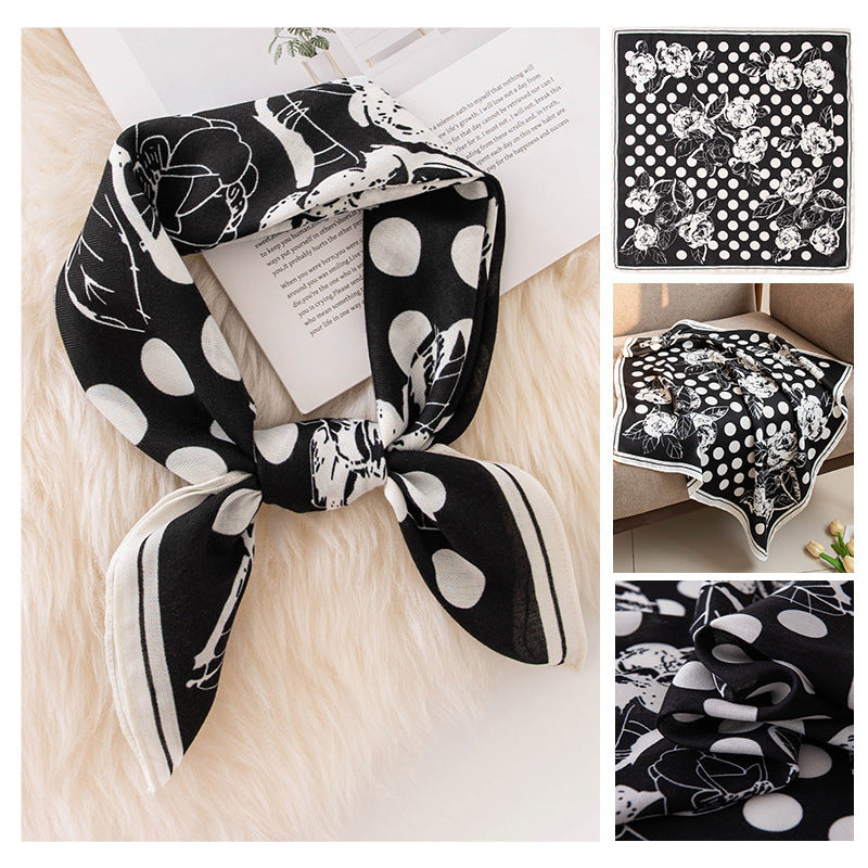 70cm Emulation Silk Scarf Fashion Scarf