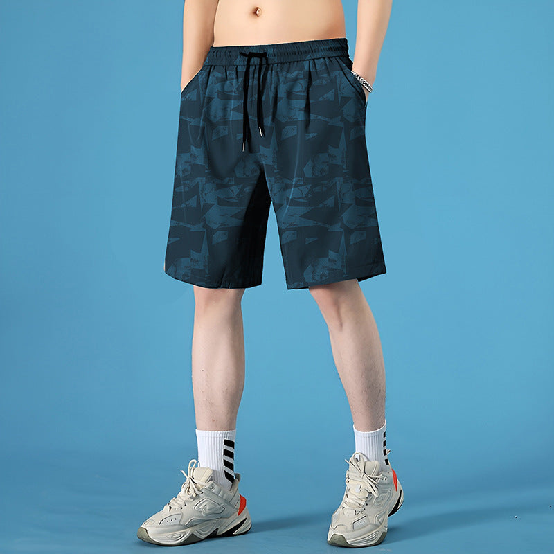 Pantaloncini Uomo Quick-Dry da Mare – Shorts Estivi Soakable in Poliestere