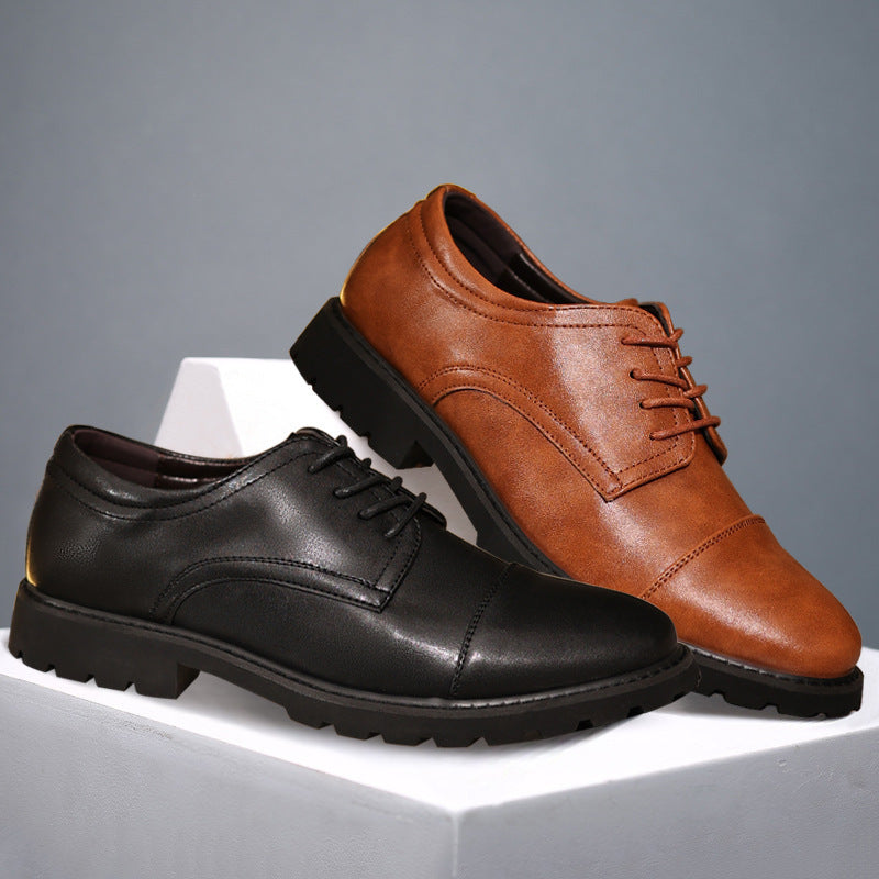 Scarpe Uomo Business Extra Large – Stile Britannico, Traspiranti e Antiscivolo