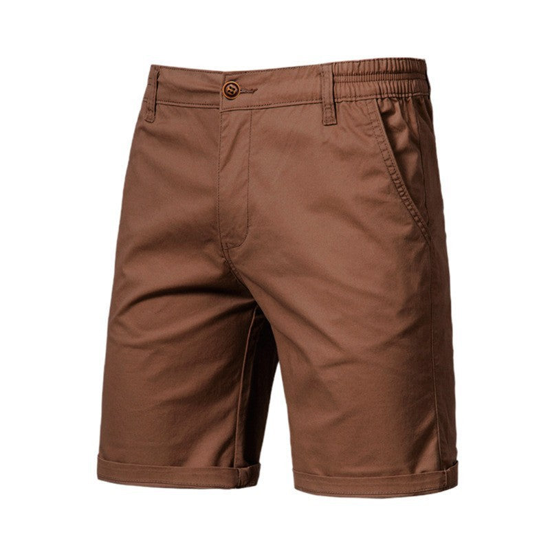 Pantaloni Uomo Slim Dritti e Corti – Taglie Forti, Tinta Unita, Stile Casual