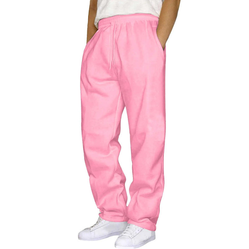 Men's And Women's Trousers Sweatpants Fleece-lined Thickened