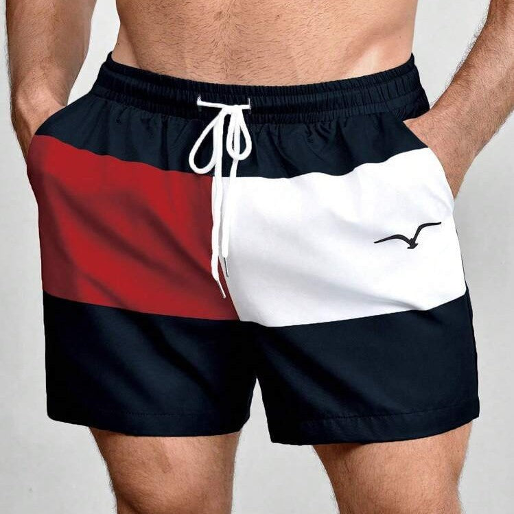 casual Shorts con coulisse e tasche diagonali