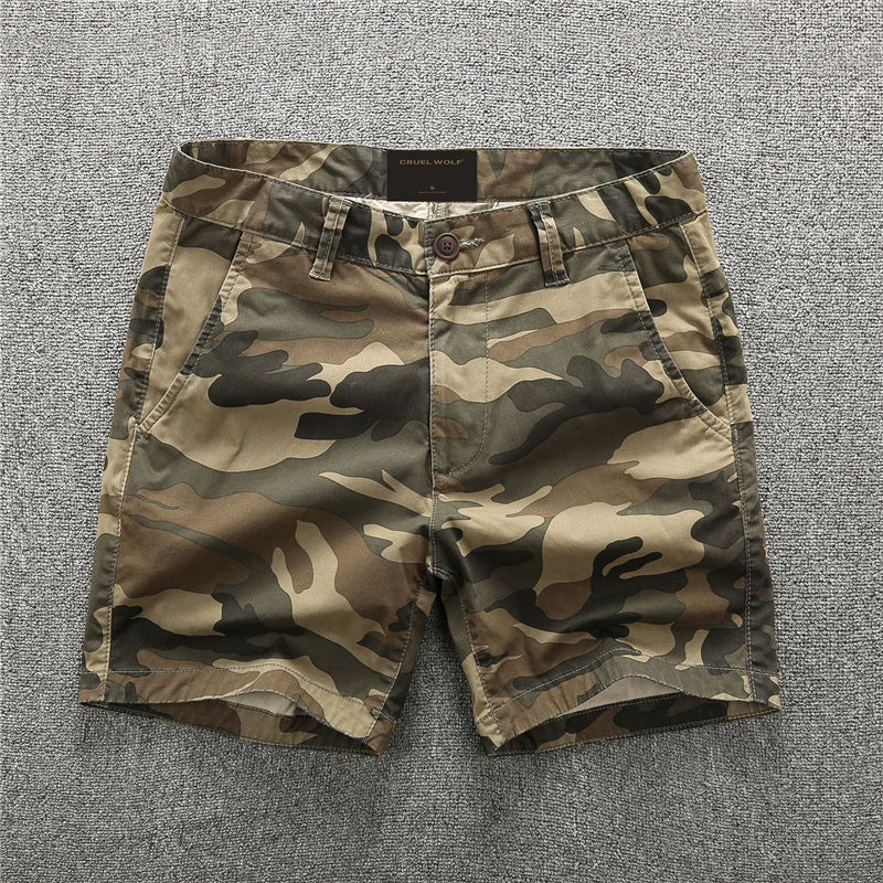 Pantaloncini Uomo Estivi Camouflage – Shorts Casual in Cotone, Comfort e Stile