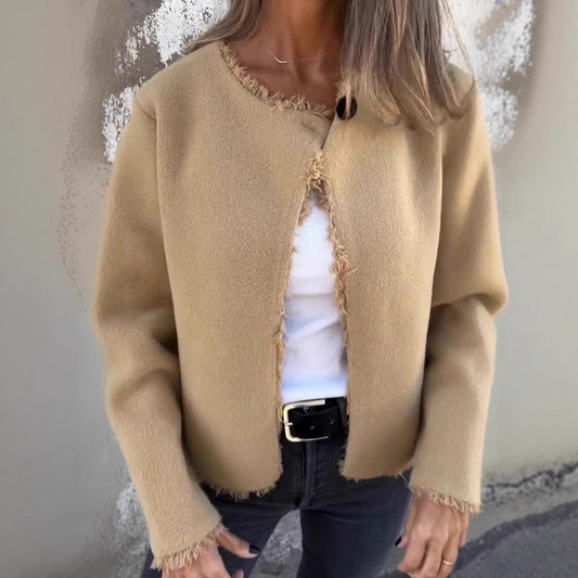 Fashion Casual Crew Neck Top Long Sleeve Women's Clothing