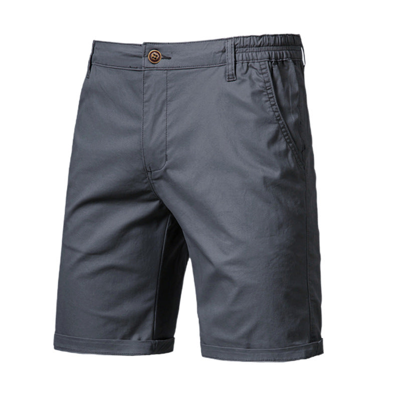Pantaloni Uomo Slim Dritti e Corti – Taglie Forti, Tinta Unita, Stile Casual