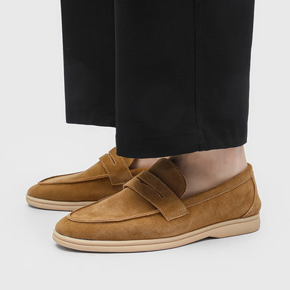 Scarpe Uomo Slip-On in Suede – Suola Morbida e Comode Casual