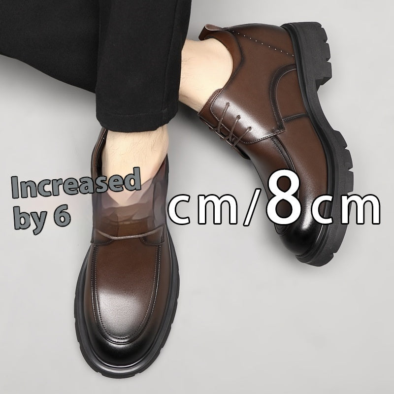 Scarpe Uomo Business con Rialzo Interno – Pelle Vera, Eleganti e Traspiranti