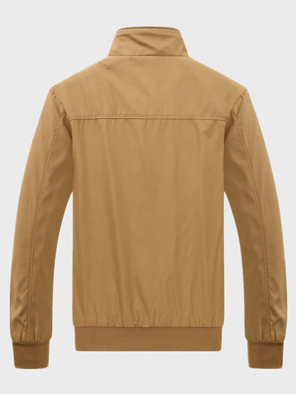 Primavera Autunno ✅Casual Solid Fashion Slim Bomber Blu,Grigio,Khaki