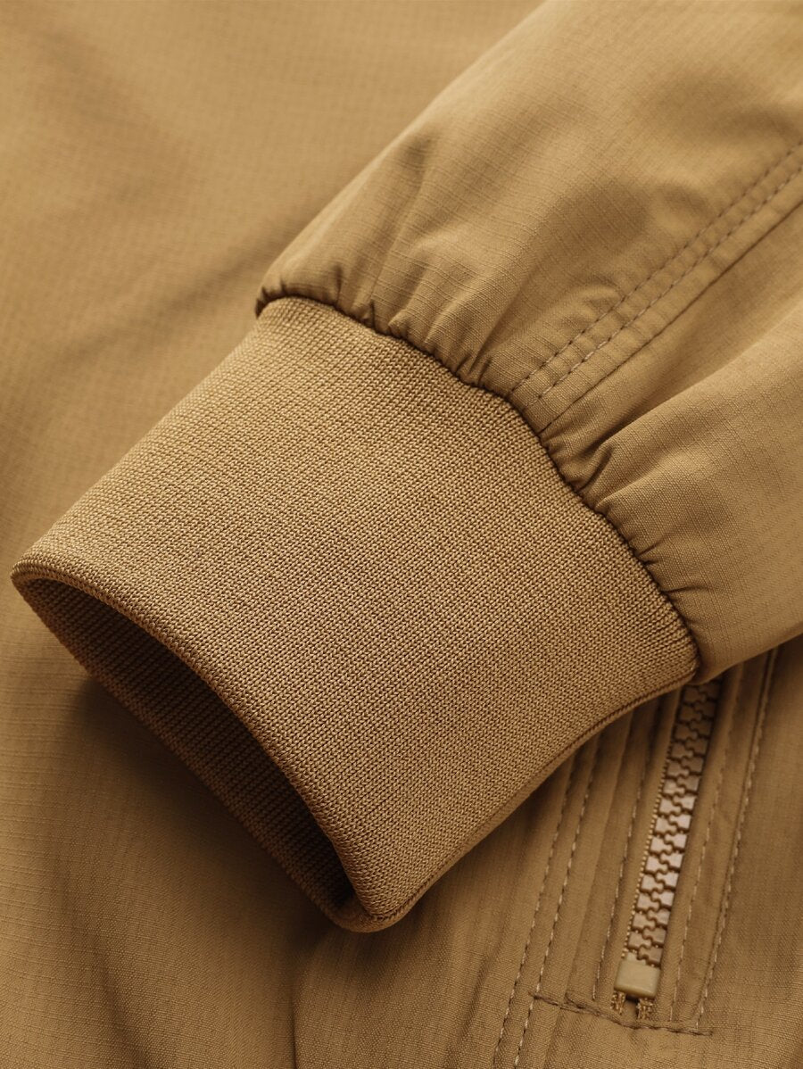 Primavera Autunno ✅Casual Solid Fashion Slim Bomber Blu,Grigio,Khaki