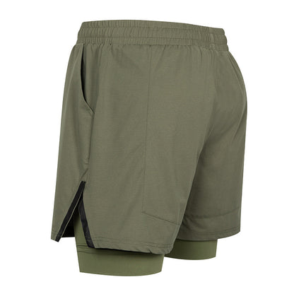 Pantaloncini Sportivi Uomo – Quick-Dry a Quadretti, Casual Estivi