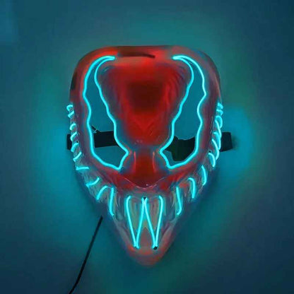 Horror Halloween GlowMasks Led luminoso Scream Venom Mask