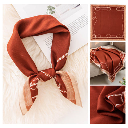 70cm Emulation Silk Scarf Fashion Scarf