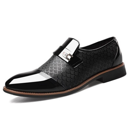 Scarpe in pelle Pu goffrata da uomo Men's Casual