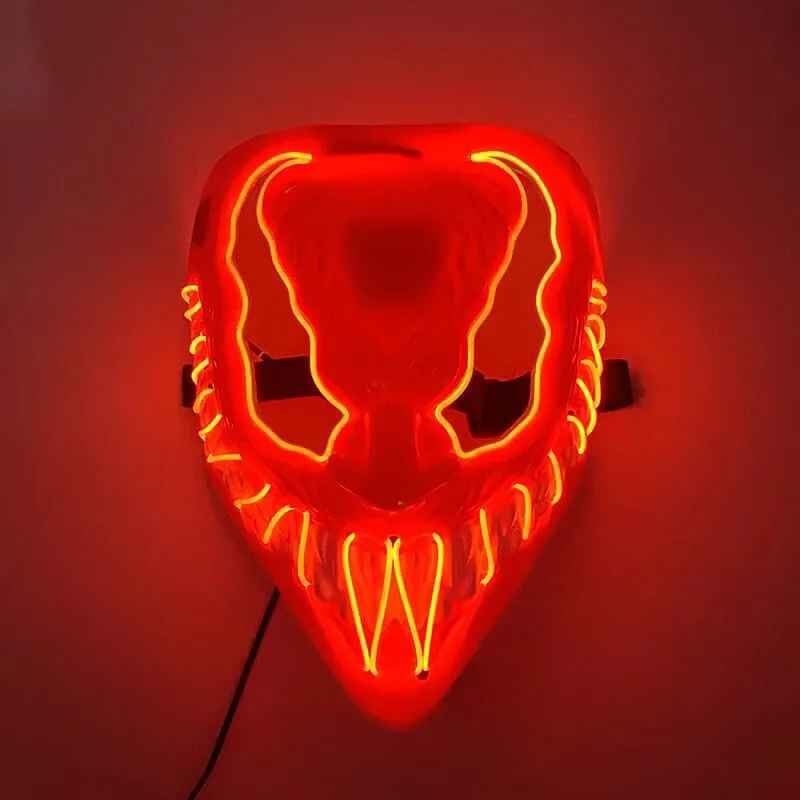 Horror Halloween GlowMasks Led luminoso Scream Venom Mask