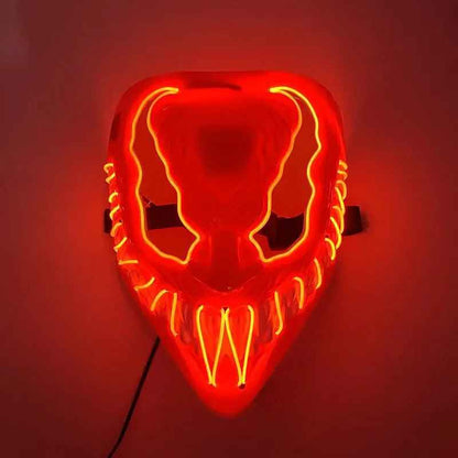 Horror Halloween GlowMasks Led luminoso Scream Venom Mask