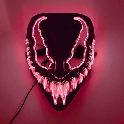 Horror Halloween GlowMasks Led luminoso Scream Venom Mask
