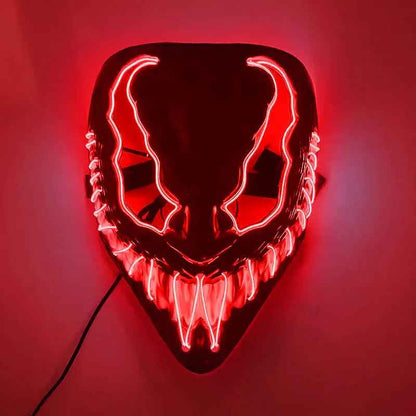 Horror Halloween GlowMasks Led luminoso Scream Venom Mask