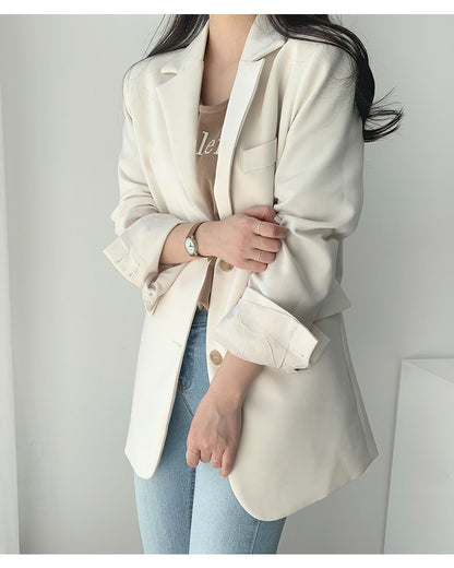 Mid-length Suit Coat Female Casual Suit Top