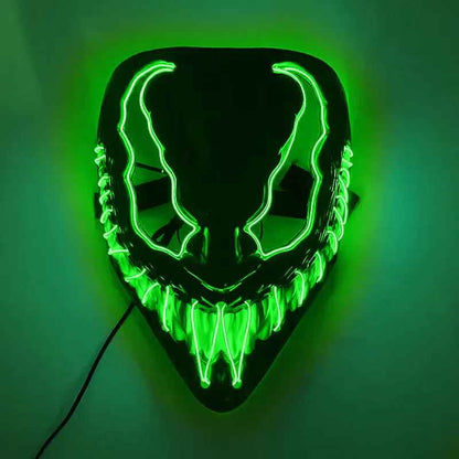 Horror Halloween GlowMasks Led luminoso Scream Venom Mask