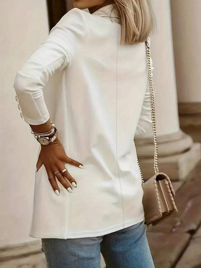 Cappotto Donna Slim Fit Colletto Polo Manica Lunga