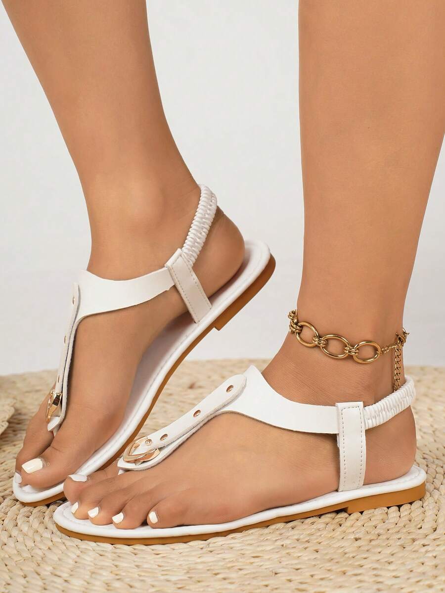 Sandali Donna Piatti Taglie Forti con Elastico – 3 Colori