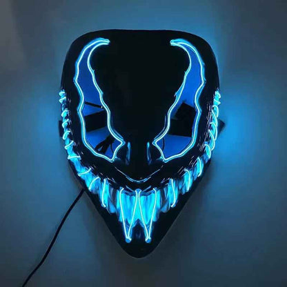 Horror Halloween GlowMasks Led luminoso Scream Venom Mask