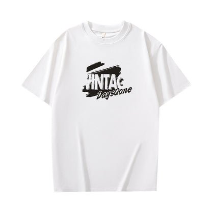 Solid Color Short-sleeved T-shirt Men's Cotton Round Neck