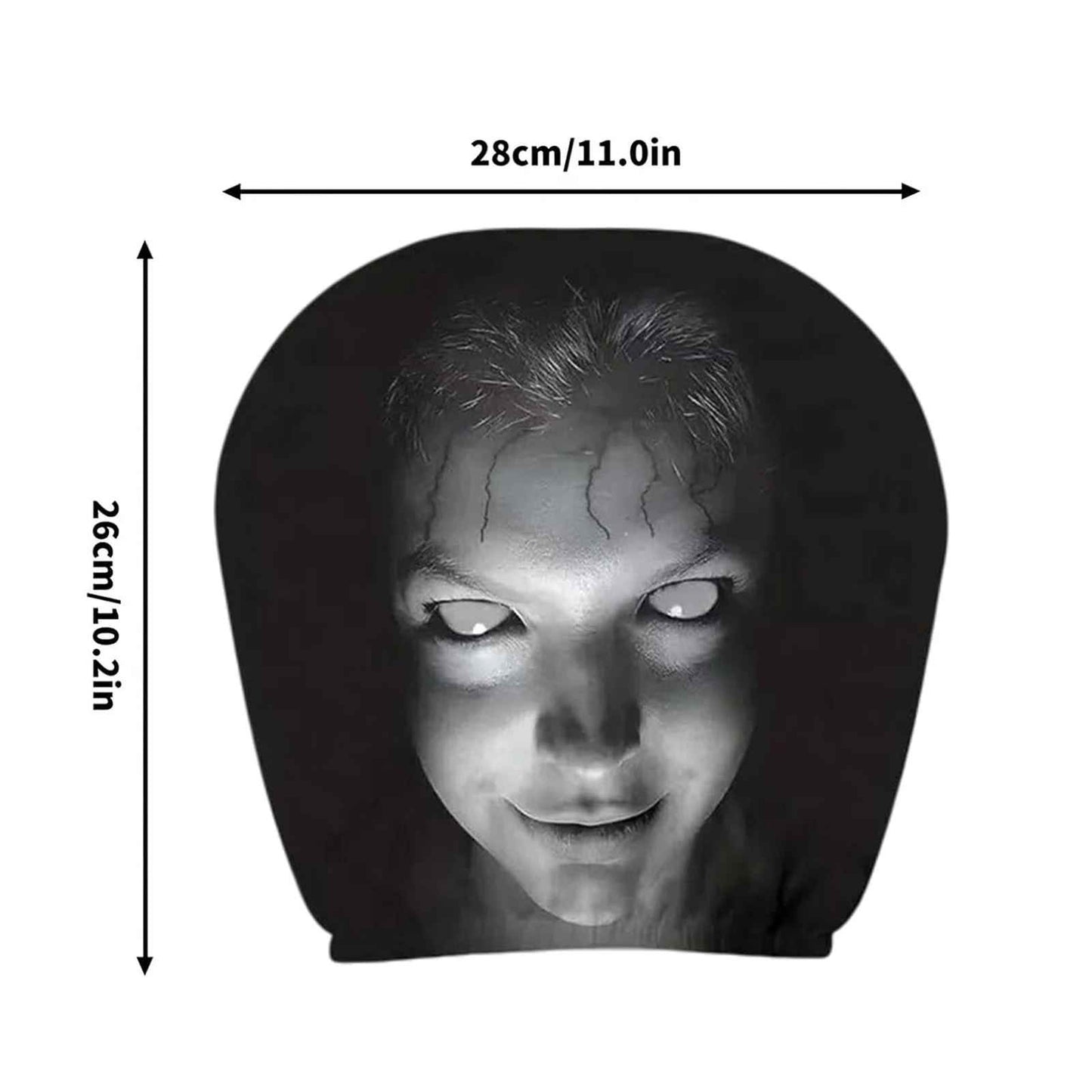 2/4/6 Pezzi Copri Poggiatesta AutoHorror Halloween, Universali, Traspiranti ed Elastici
