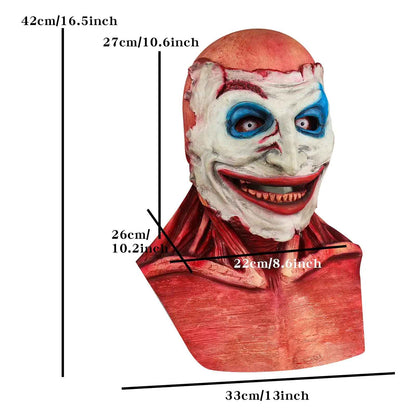 Maschera di Halloween  Joker o Ghost Rider doppia maschera in lattice