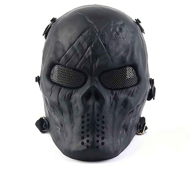⚔️ Maschera da Guerriero Teschio in Metallo – Cosplay, Feste Horror