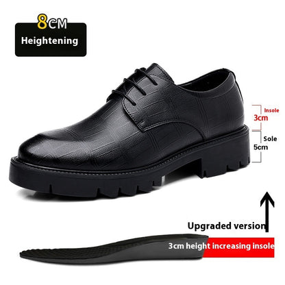 Scarpe casual Buisness Man con rialzo interno di 10 cm